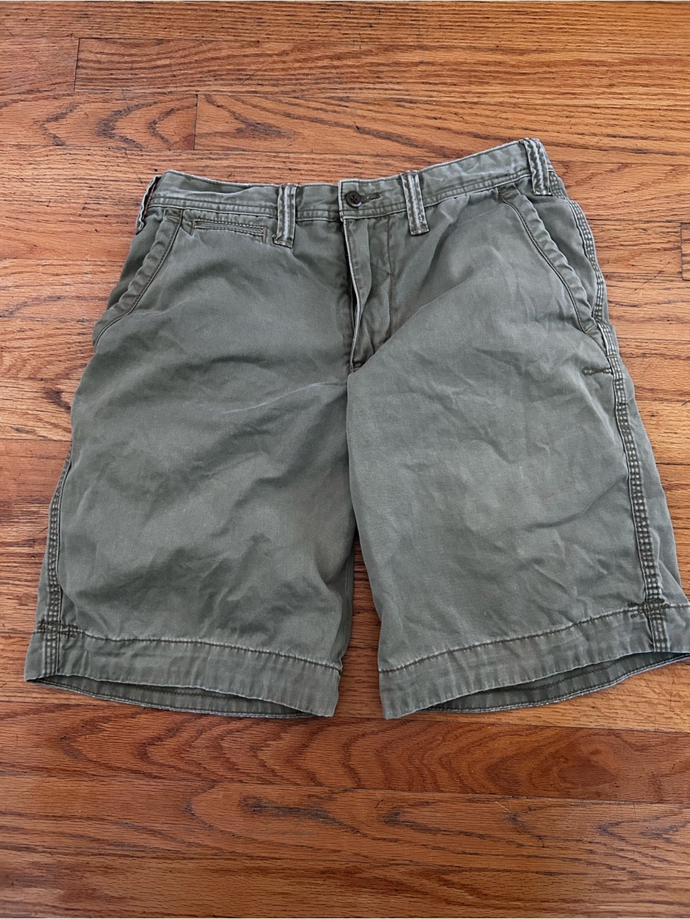 Polo by Ralph Lauren Olive Green Flat Front Men's Shorts